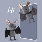 New 26cm Kawaii Hanging Bat Plush Toy Grey Broox Stuffed Animal Doll Cartoon Soft Bat Plushies Home Decor Birthday Gifts Girl TechVisio