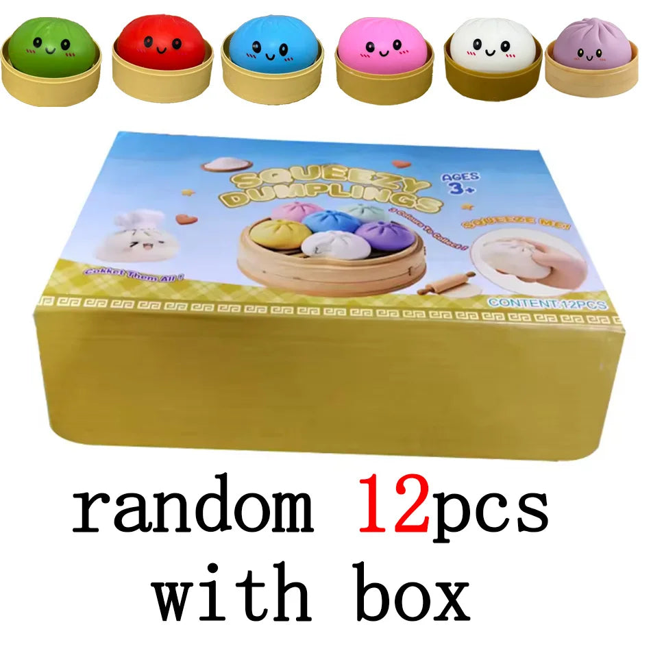 Squishy Anti-Stress Bao Ravioli – Fidget Toy TPR, Slow Rising