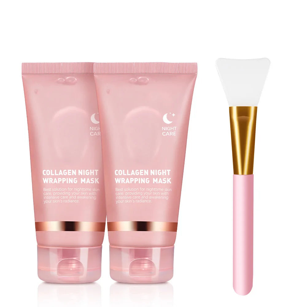 Korean Deep Collagen Mask Peel Off Mask Face Anti Wrinkle Lifting  Skin Care Masks Bio Pack Night Wrapping Woman Overnight Skin TechVisio