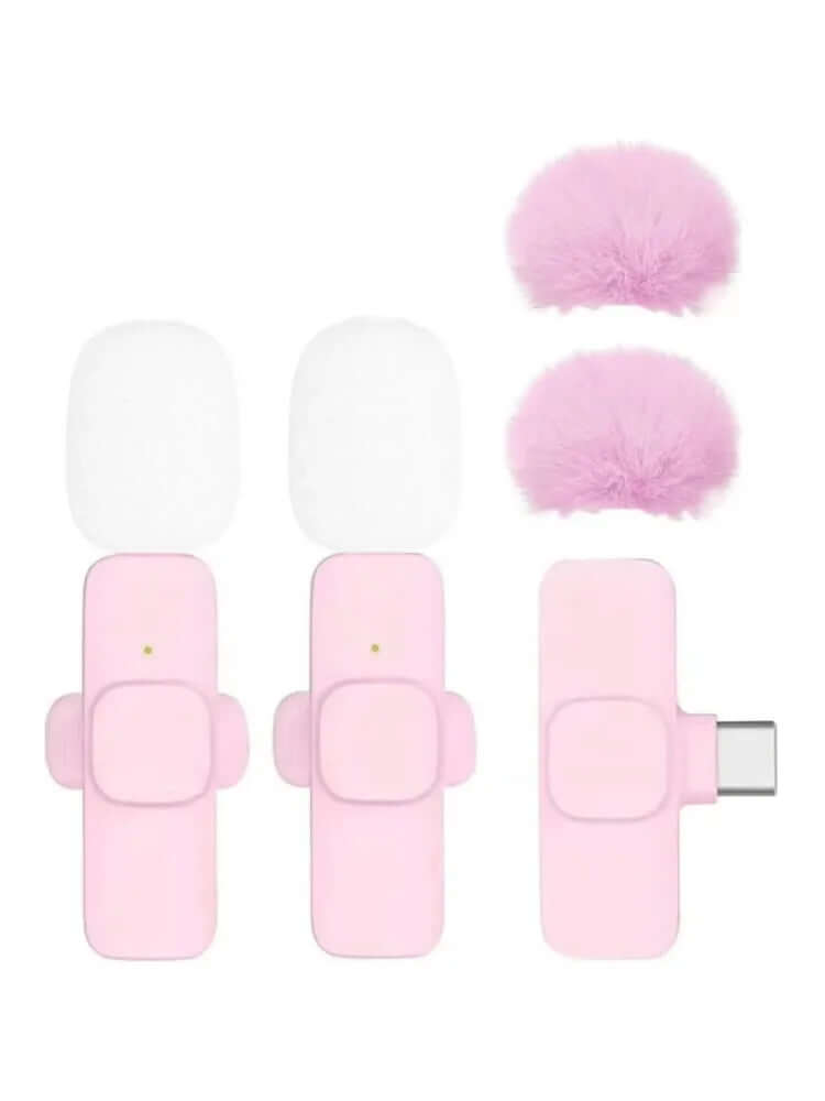 Micro Lavalier Sans Fil Basix — Anti-bruit iPhone USB-C Android TechVisio