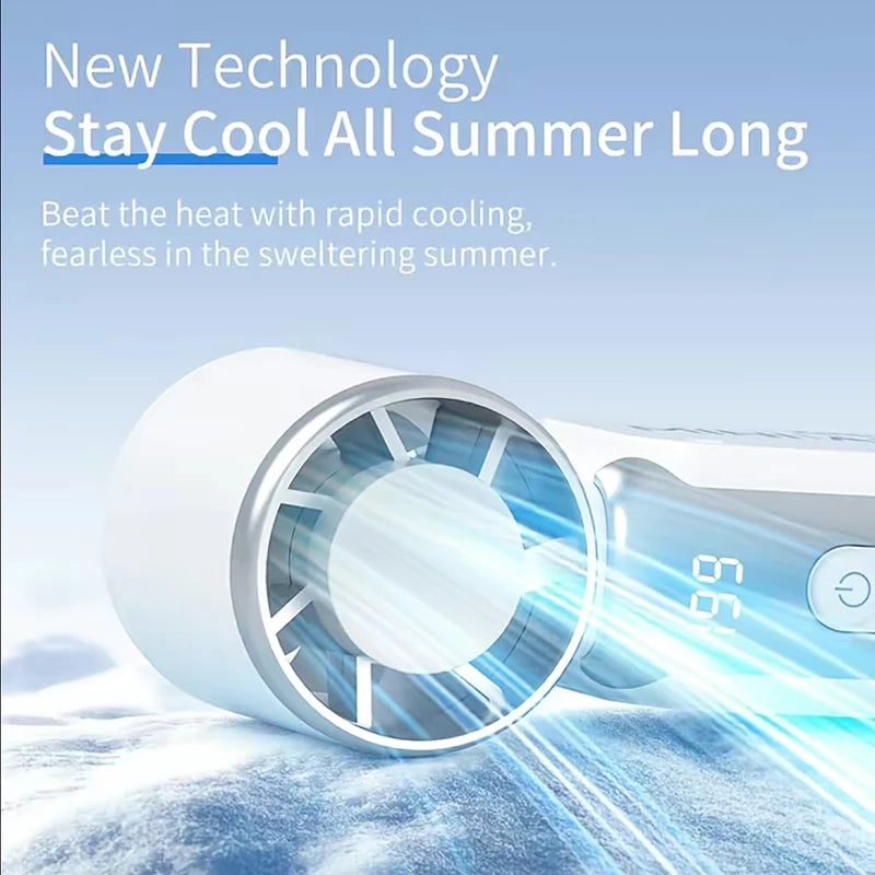 Mini handheld fan, portable small electric fan, USB charging portable pocket fan, suitable for outdoor, travel, and office use TechVisio