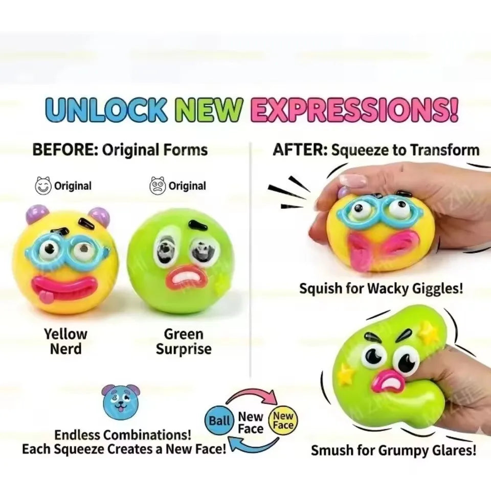 Smushers Squishy DIY Curiosities Dog Face Swap Soft Moldable Slow Rise Squeeze Toy Blind Box Relaxing Sensory Gift TechVisio