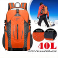 40L Lightweight Hiking Backpack Breathable Water Resistant Daypack For Men Women Sturdy Multi-Sport Rucksack For Camping Cycling Ski Climbing Trekking Great For Outdoor Activities And Daily Travel TechVisio
