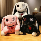 Spooky Gothic Bunny Stuffed Crazy Rabbit Plush Toys, Spooky Gothic Bunny Stuffed Animal Cute Horror Dreadful Bunny Doll, For Hal TechVisio