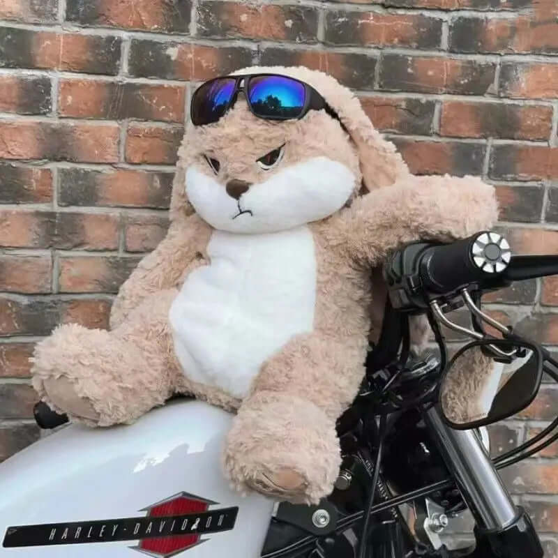 Peluche Lapin Kawaii Colère – Jouet Doux Géant 30 & 38 cm TechVisio