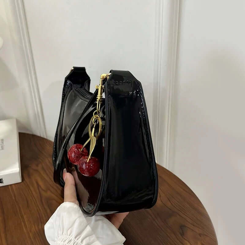 Sac à Main Femme Cuir PU Pendentif Cerise – Bandoulière Casual | 3 Coloris TechVisio