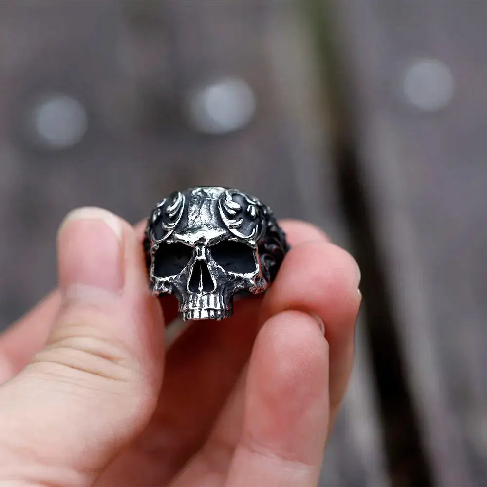 Bague Crâne Rétro Vikingar Lin