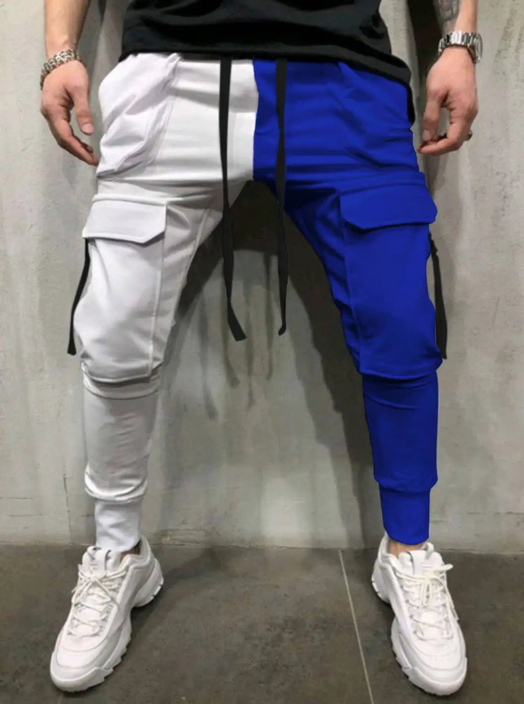Thin Streetwear Casual Pants Men Ribbons Harem Jogging Pants Male Slim Fit Spring Cargo Pants Multi-Pockets Women Trouser K1299 TechVisio
