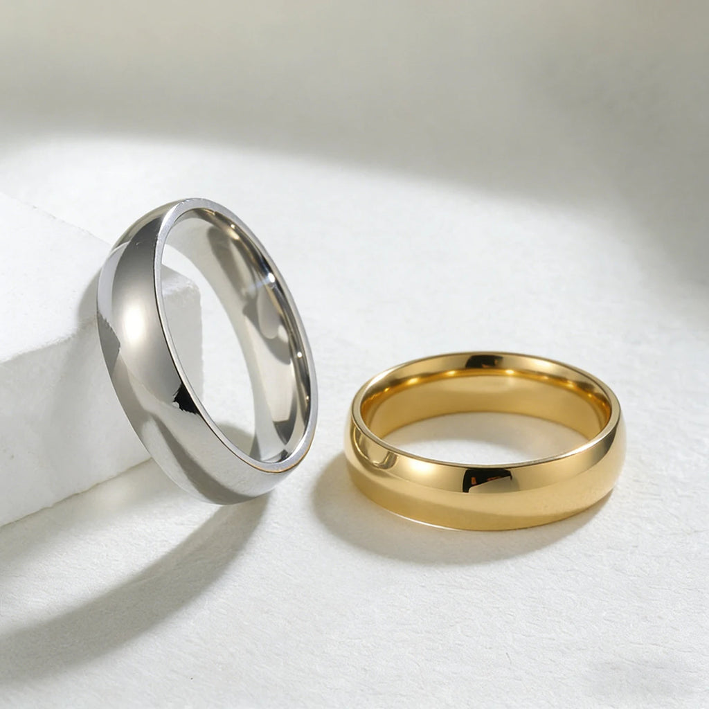 Bague Classique Acier Inoxydable – 3,99€ • Waterproof • Anti-Allergie • Tailles 6-13