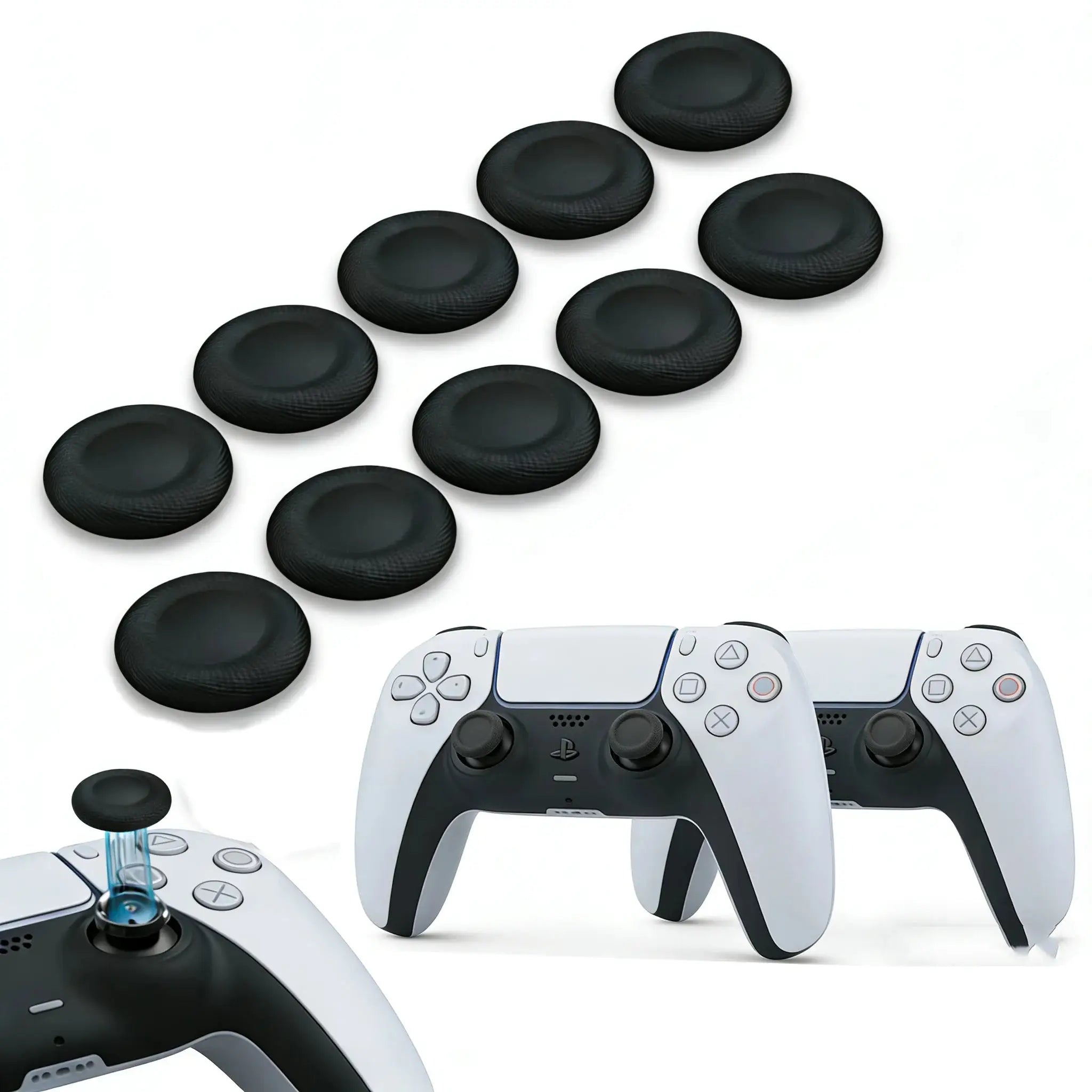 Grip Caps Silicone Joystick – PS5 PS4 Xbox | Antidérapant | Lot 4-50 Pièces TechVisio