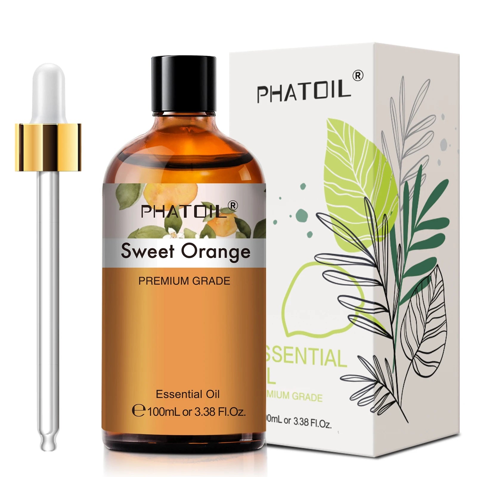 PHATOIL 100ml Pure Natural Essential Oils For Diffuser Candle Making Lavender Jasmine Vanilla Eucalyptus Aroma Essential Oil TechVisio