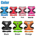 Cat Dog Harness with Lead Leash Adjustable Vest Polyester Mesh Breathable Harnesses Reflective Sti for Small Dog Cat Accessories TechVisio