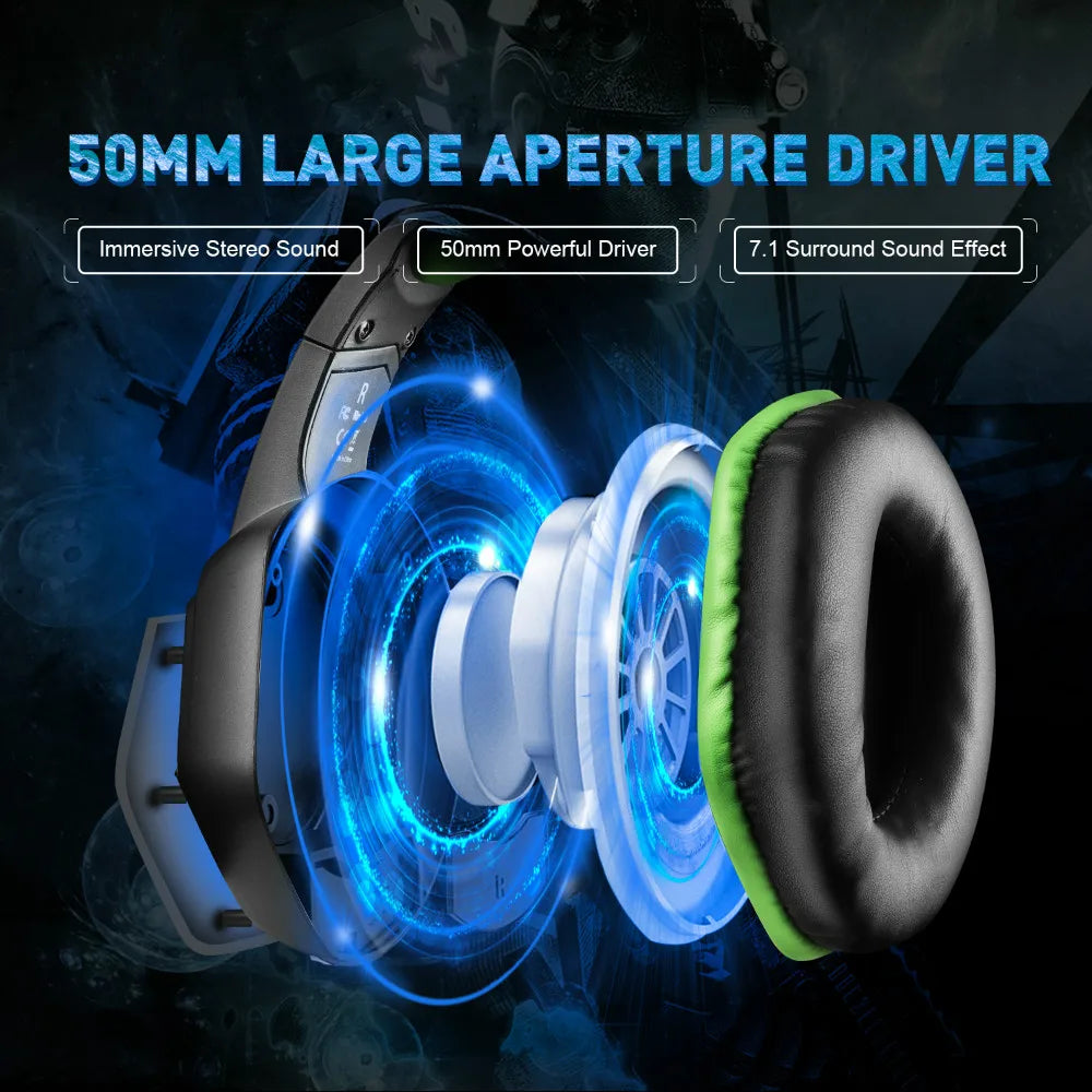 EKSA E1000 – 7.1 Surround Sound Gaming Headset with RGB Microphone USB