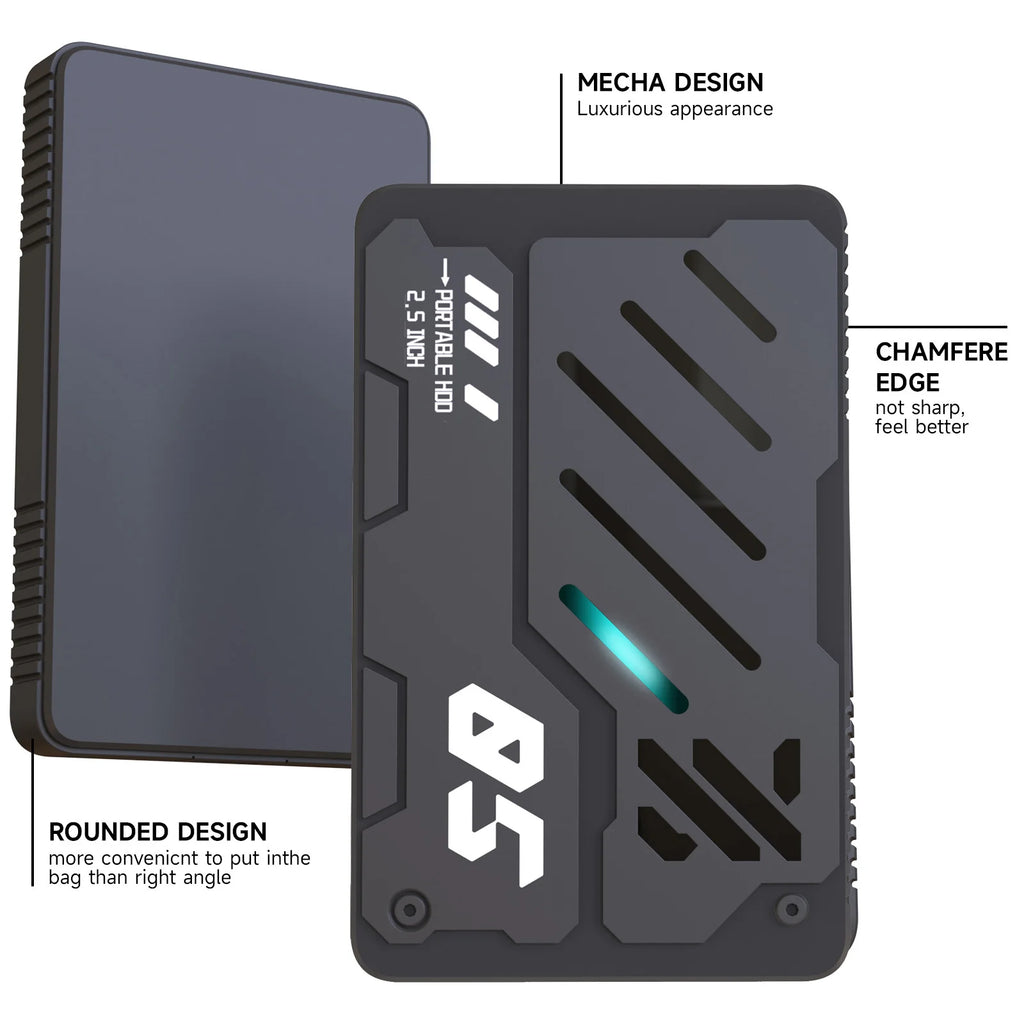 Disque Dur Externe 2.5'' WALRAM – 160Go à 1To, USB 3.0/3.1, PC/Mac/PS4/PS5/Xbox