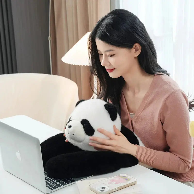 Peluche Panda Bras Longs – Coussin Doudou 30/45/65cm TechVisio