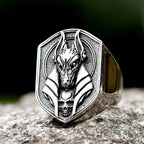 Bague Anubis Dieu Égyptien Vikingar Lin