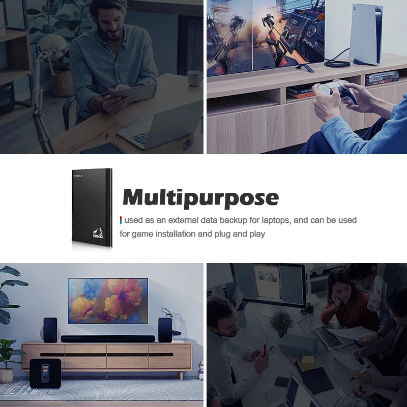 Disque Dur Externe 2.5" USB 3.0 – 500GB & 1TB, PC/Mac/PS4/PS5