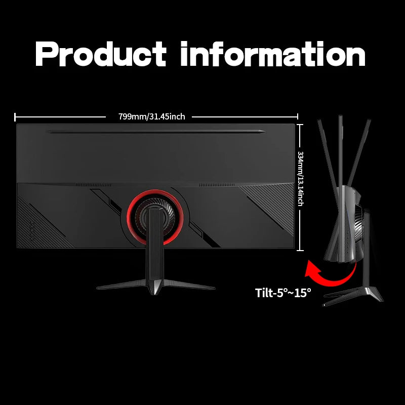 Gawfolk GF340B – Moniteur Ultrawide 34" IPS 165Hz WQHD