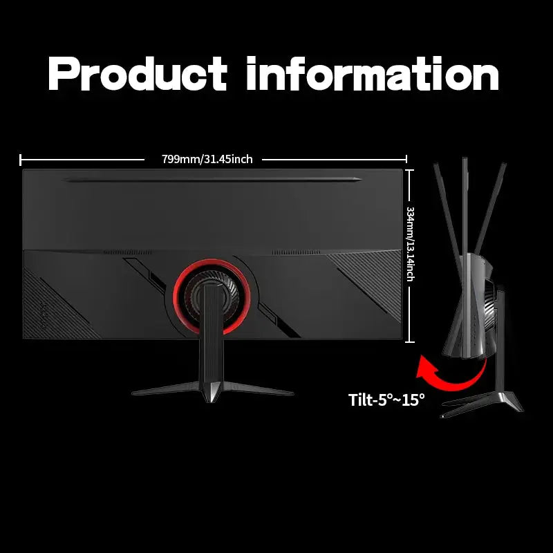 Moniteur Ultrawide 34" IPS 165Hz WQHD Gawfolk