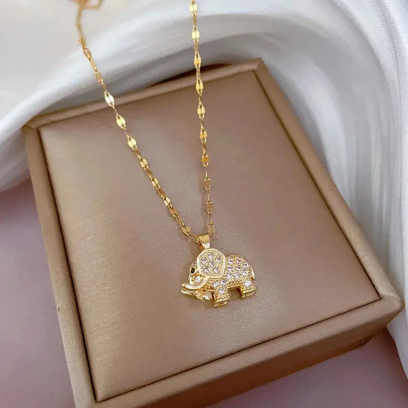 Collier  Zircon Doré ZAKOL