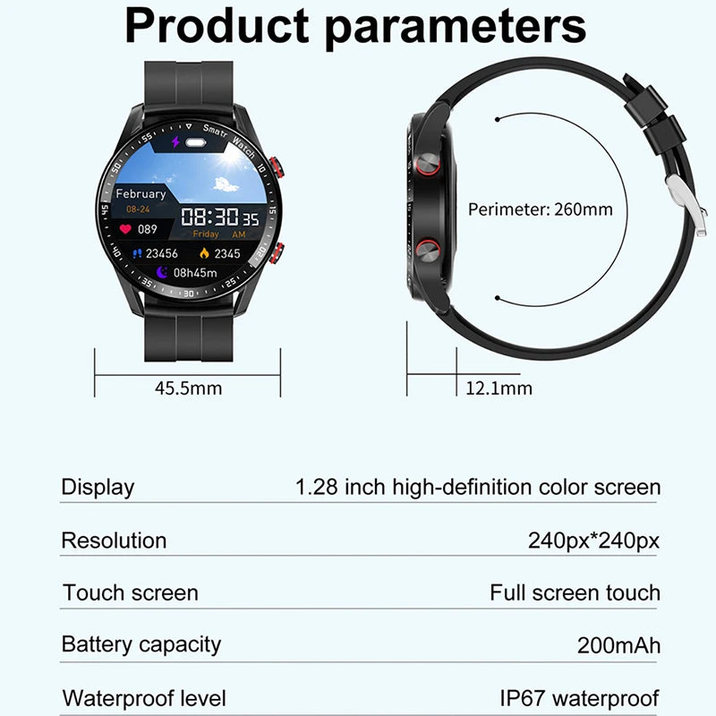 ChiBear HW20 – Smartwatch Premium Appels Bluetooth & ECG