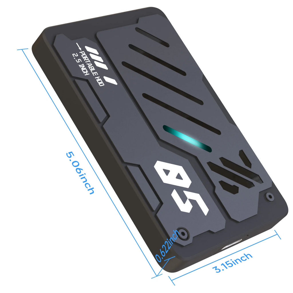 Disque Dur Externe 2.5'' WALRAM – 160Go à 1To, USB 3.0/3.1, PC/Mac/PS4/PS5/Xbox