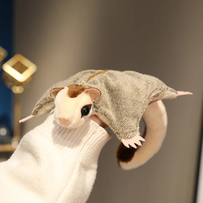 Super Cool Flyling Sugar Glider Plush Toys Cozy Soft Flying Squirrel Toys Cute Hand Center Pets Funny Gift To Kids TechVisio