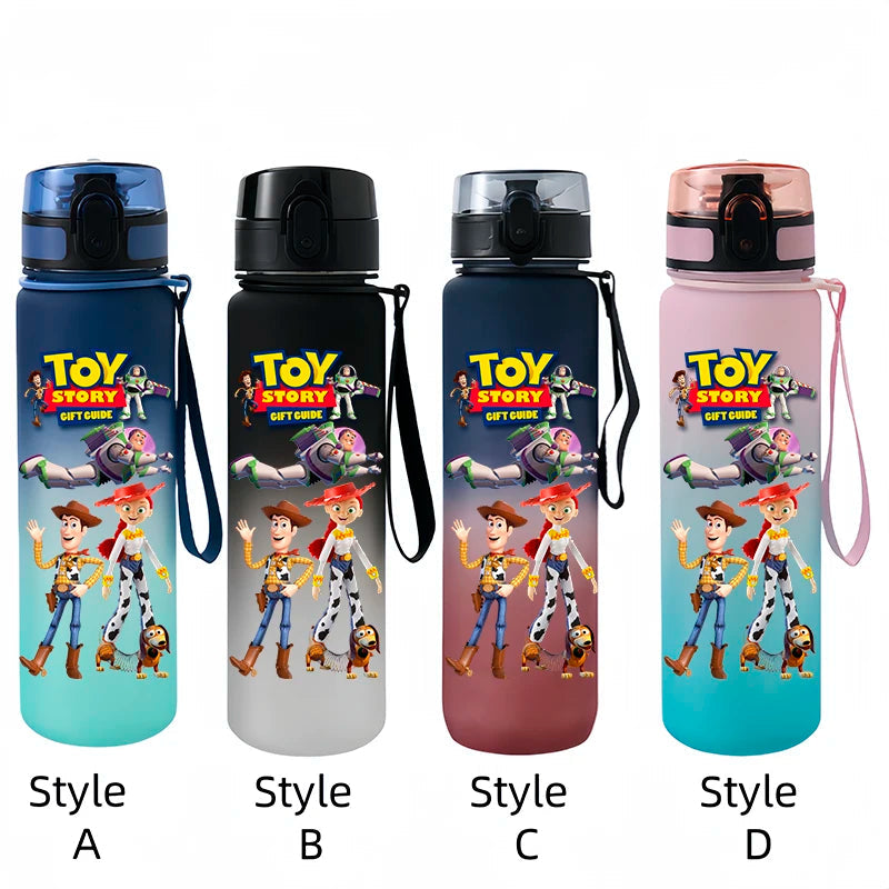 Toy Story Cartoon Drinking Glasses Woody Portable Cup Outdoor Sports Water Bottle Drinking Cup Cartoon Plastic Frosted Kettle TechVisio