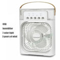 3 In 1 New Fan AIr Conditioner Household Small Air Cooler LED Night Light Portable Humidifier Air Adjustment Fan Office Home Fan TechVisio