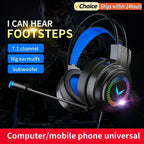 LEEDOAR G60 – Casque Gaming Surround 7.1 Micro 360° LED TechVisio