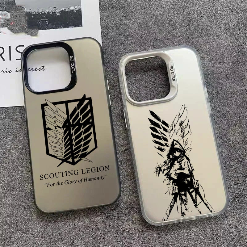 Coque iPhone Anime Attack on Titan – Mat Anti-Choc