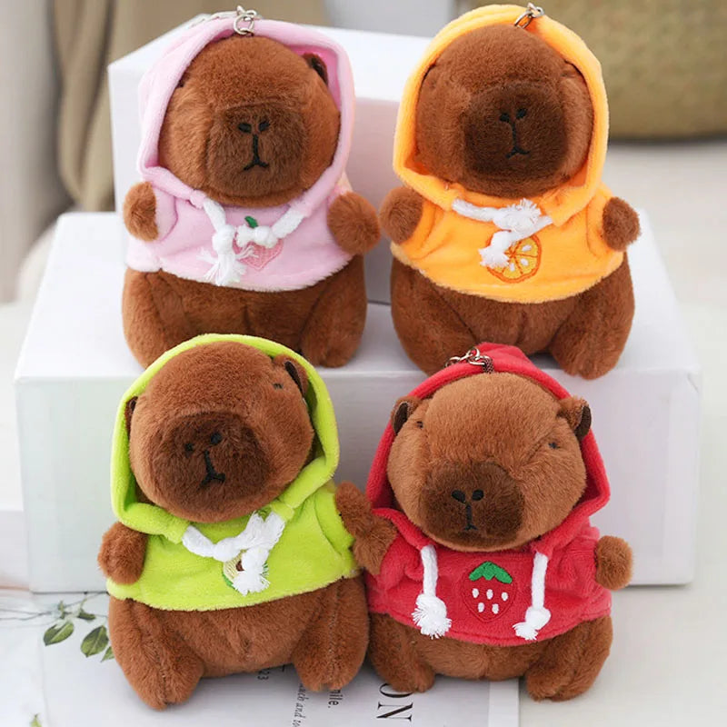 Cute Cartoon Kapibara Pendant Plush Toy Doll Bag Hanging Ornaments Cute Kapila Keychain Doll Car Pendant Desktop Doll Ornaments TechVisio