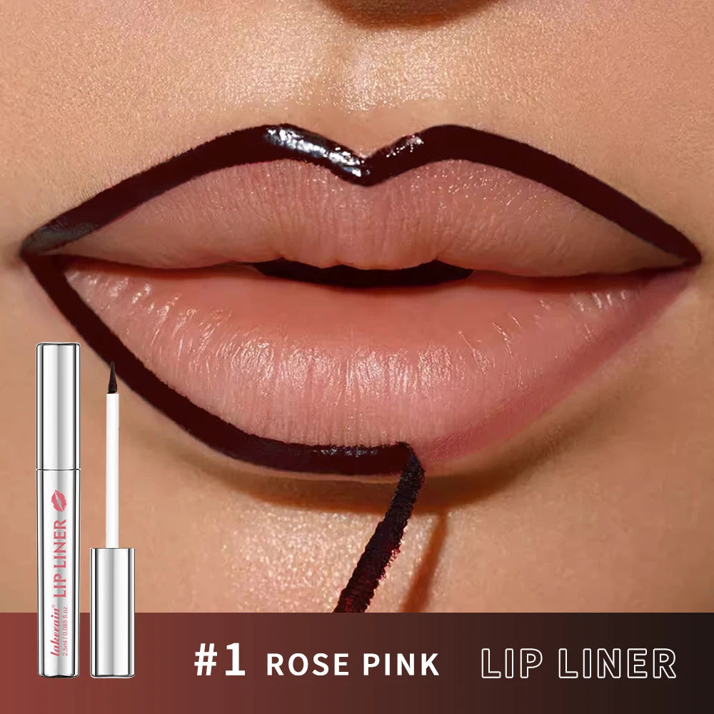 Lip Liner Pencil Peel Off Lip Stain Tattoo Long Wearing Matte Waterproof Smudge Proof Transfer Proof Lip Cosmetic For All Day TechVisio