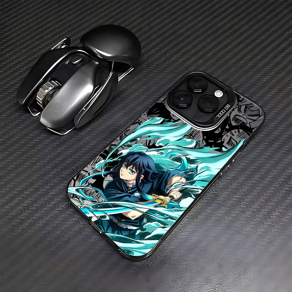 Anime D-Demons Slayers Phone Case for IPhone 16e 16 15 14 13 12 11 Mini Pro Max X XR XSMAX 8 7 Plus Anti Fall Matte Back Cover TechVisio