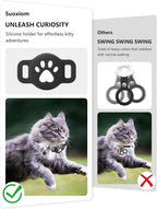 Bluetooth Tracker Compatible with Google Find My (Android Only), Tracker for Pets, Cat Location Tracker with Holder, Cat Collar TechVisio