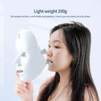 Rechargeable Facial LED Mask 7 Colors LED Photon Therapy Skin Rejuvenation Anti Acne Wrinkle Removal Beauty Mask Skin Brightenin TechVisio