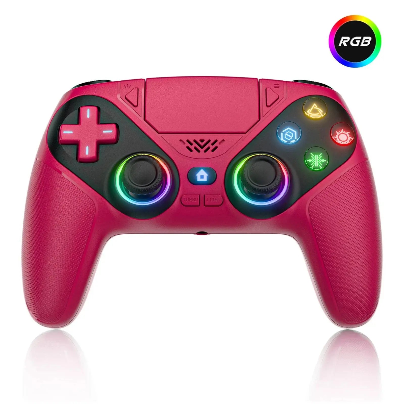 Manette PS5/PC Sans Fil RGB Gamromb – Gyroscope 6 Axes, Anti-Drift, Turbo, Macro TechVisio