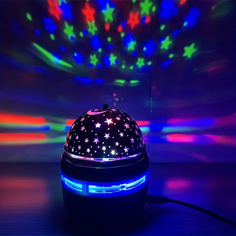LED Starry Galaxy Projector Light RGB Smart Remote Control Star Aurora Lamp KTV USB for Home Room Camping Wedding Decorations TechVisio