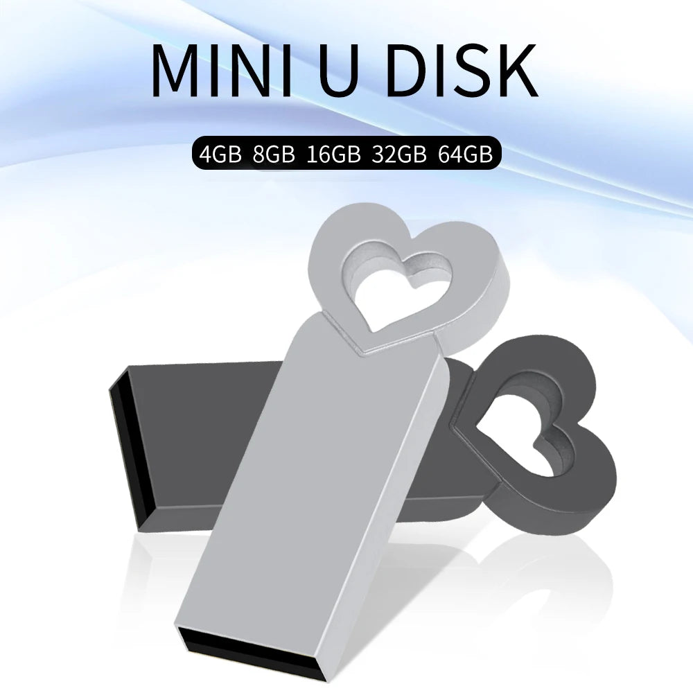 Clé USB Métallique KFHIREW – 4G à 128G, Haute Vitesse, Waterproof, Argent/Or/Rose/Gun