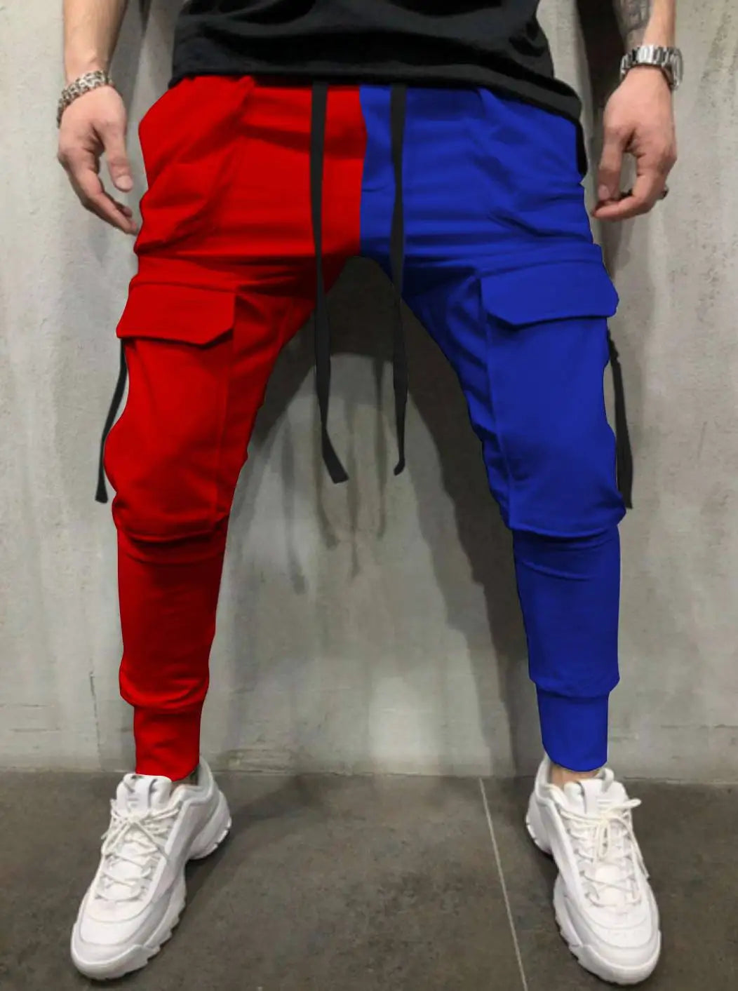 Thin Streetwear Casual Pants Men Ribbons Harem Jogging Pants Male Slim Fit Spring Cargo Pants Multi-Pockets Women Trouser K1299 TechVisio