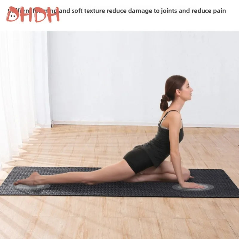 Gym Floor Mat for Home Workout Anti-Slip Rubber Exercise Mat with Interlocking Design, Durable Fitness Rug Weightlifting & Yoga TechVisio