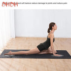 Gym Floor Mat for Home Workout Anti-Slip Rubber Exercise Mat with Interlocking Design, Durable Fitness Rug Weightlifting & Yoga TechVisio
