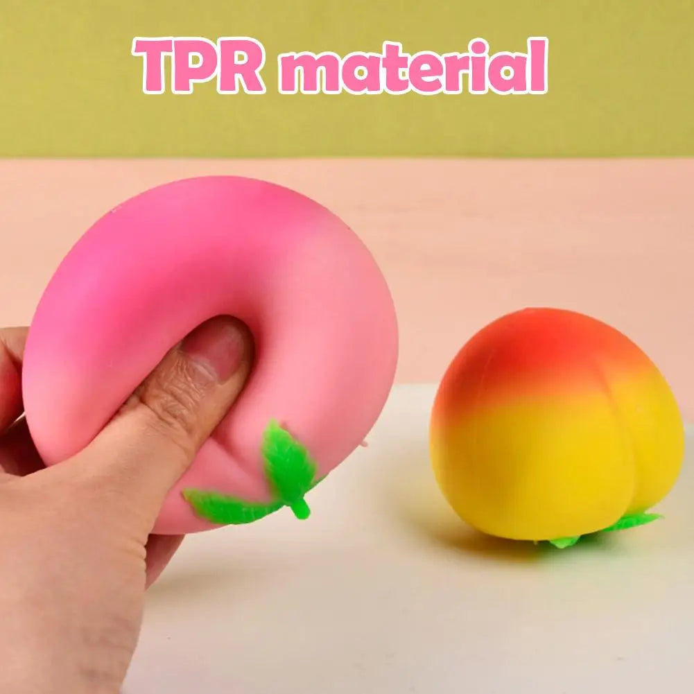 Pêche Squishy Anti-Stress Kawaii 7cm – TPR Rebond Lent, Cadeau Enfants & Adultes TDAH