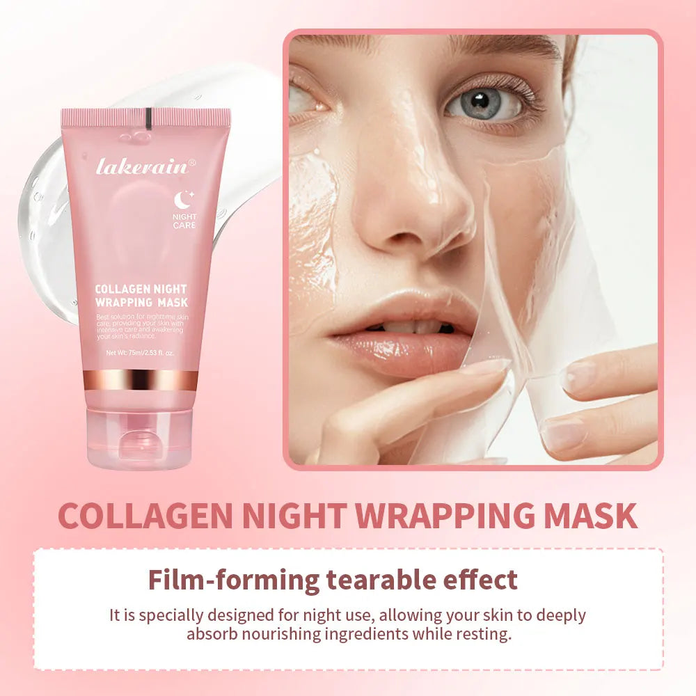 Korean Deep Collagen Mask Peel Off Mask Face Anti Wrinkle Lifting  Skin Care Masks Bio Pack Night Wrapping Woman Overnight Skin TechVisio