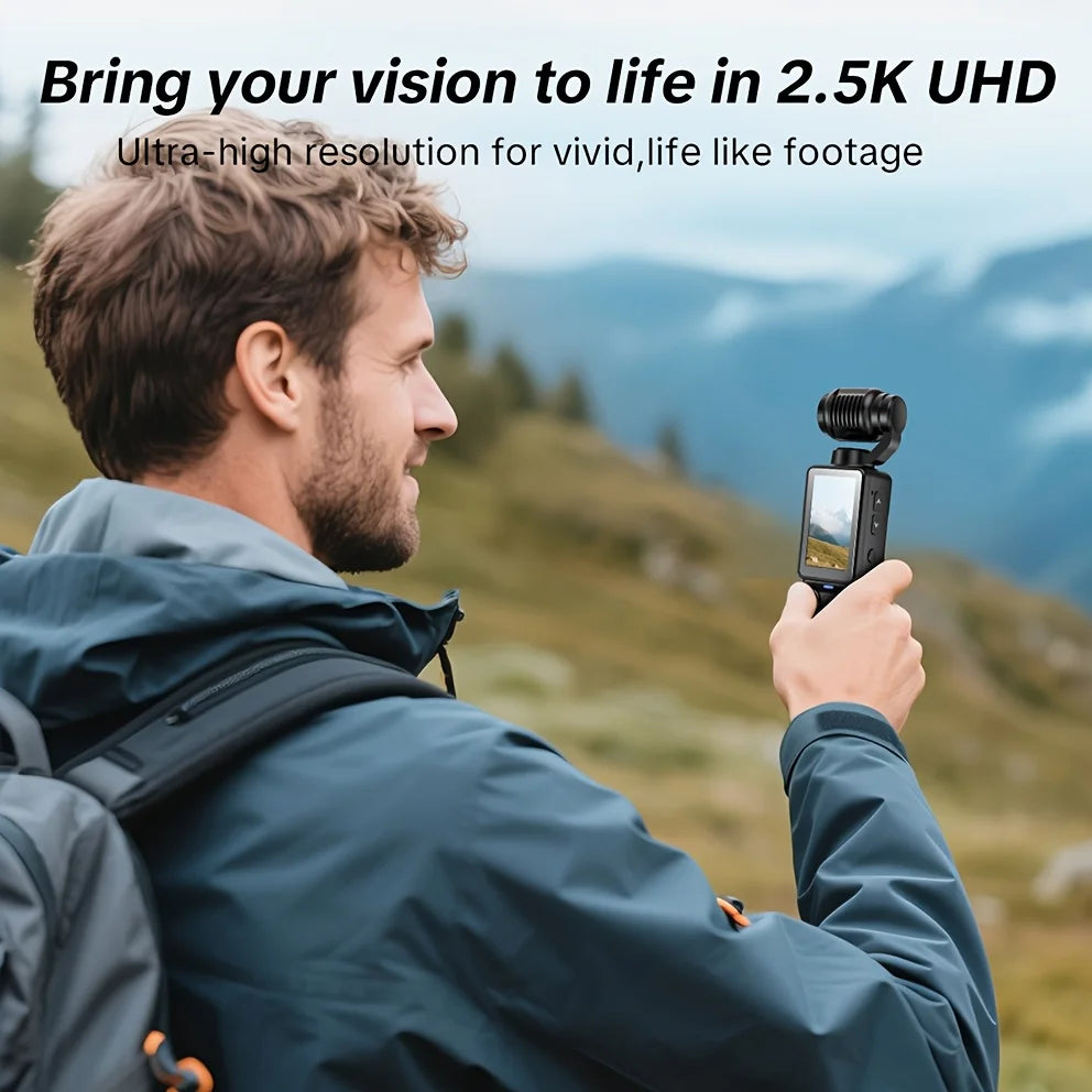 Caméra Vlog SKIG 1080P FHD – Rotation 180° | CMOS | Blanc & Noir