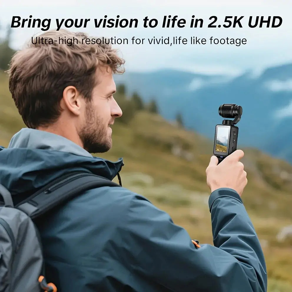 Caméra Vlog SKIG 1080P FHD – Rotation 180° | CMOS | Blanc & Noir TechVisio