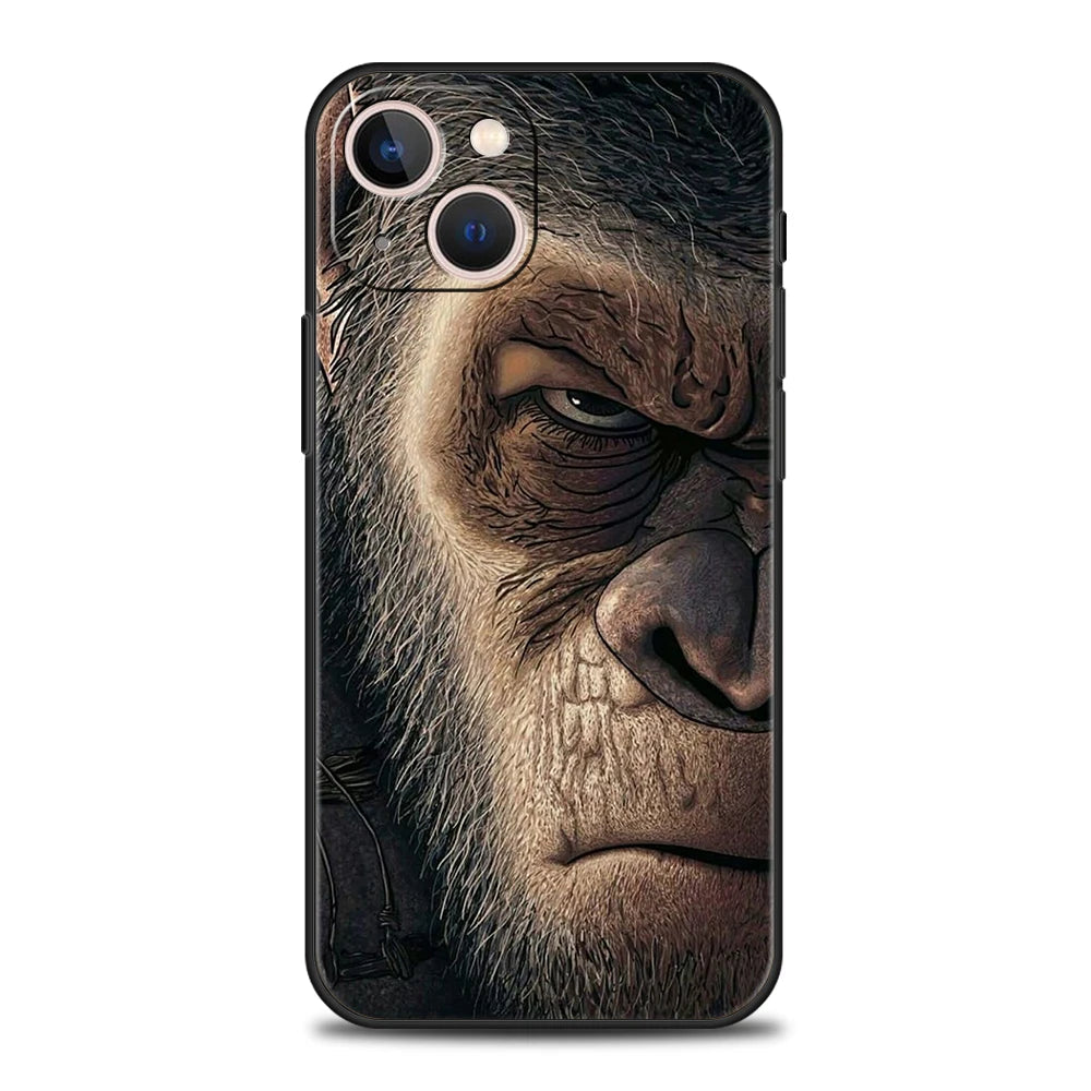 Luxury TPU Soft Phone Case For iPhone 17 Air 16E 16 11 15 14 Pro MAX 12 13 7 8 Plus X XR XS SE 2022 Cover Monkey TechVisio
