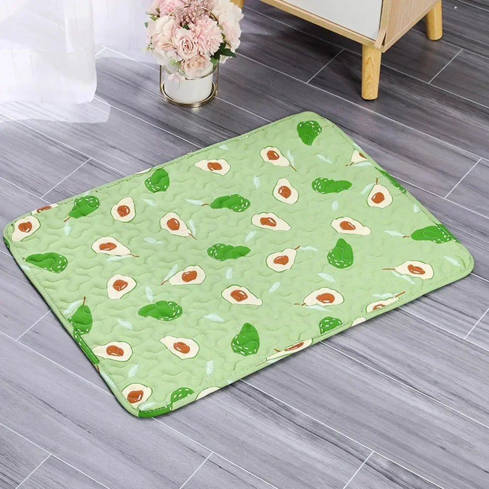 Summer Mat Pet Cooling Ice Blanket Mat Moisture Proof Dog Floor Sofa Cushion Skin Friendly Cat Sleep Breathable Pet Bed Covers TechVisio