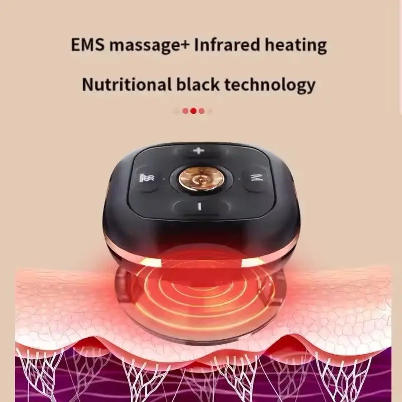 Ventouses Électriques Massage EMS – Infrarouge, Chaleur, Colonne Cervicale, Rechargeable TechVisio