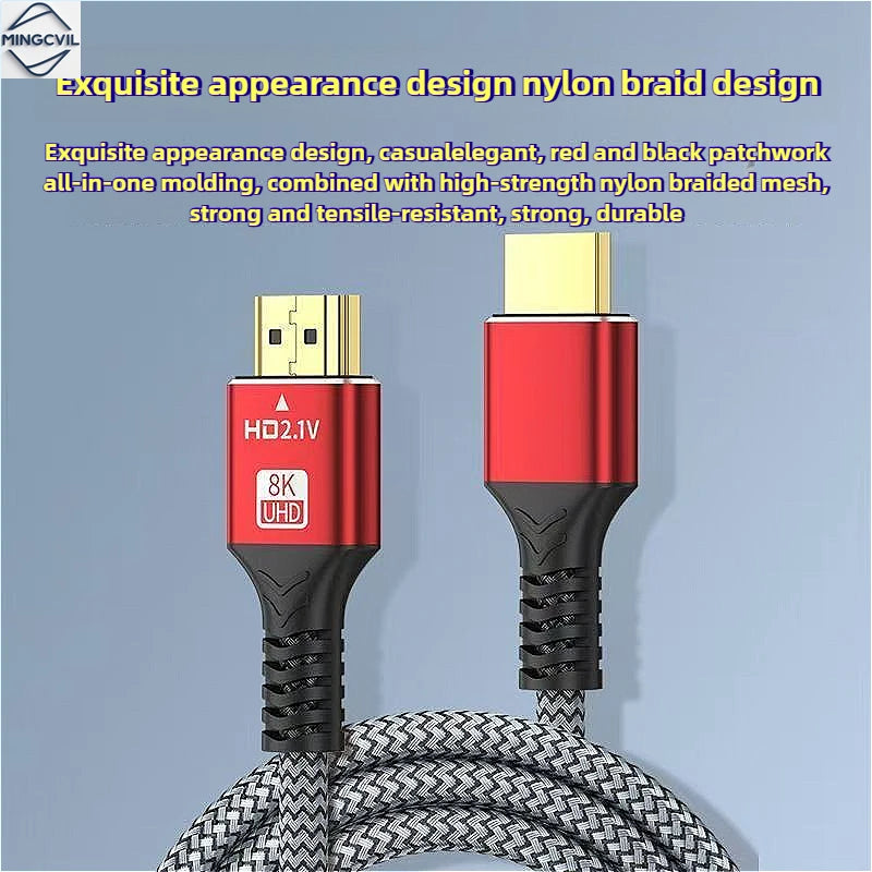 MINGCVIL HDMI 2.1 Cable – 8K 60Hz | 4K 120Hz | 48Gbps | 0.5m to 5m